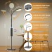 LED Floor Lamp, Height Adjustable Floor Lamps for Living Room, Super Bright Standing Lamp with Timer, Adjustable Colors & Brightness Floor lamp for Bedroom with Remote & Touch Control, Black