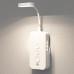 Reading Light, Rechargeable Book Lights for Reading at Night, Led Wall Lamp for Bedroom, Portable Reading Lamp,Detachable Night Light,3 Color-Stepless Dimmable,Timers - White