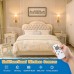 Battery Operated Wall Sconce Set of 2,Gold Rechargeable Wall Lights with 5200mAh Dimmable Detachable Bulbs and Remote,10 Colors Wireless Sconces for Bedroom Living Room Hallway